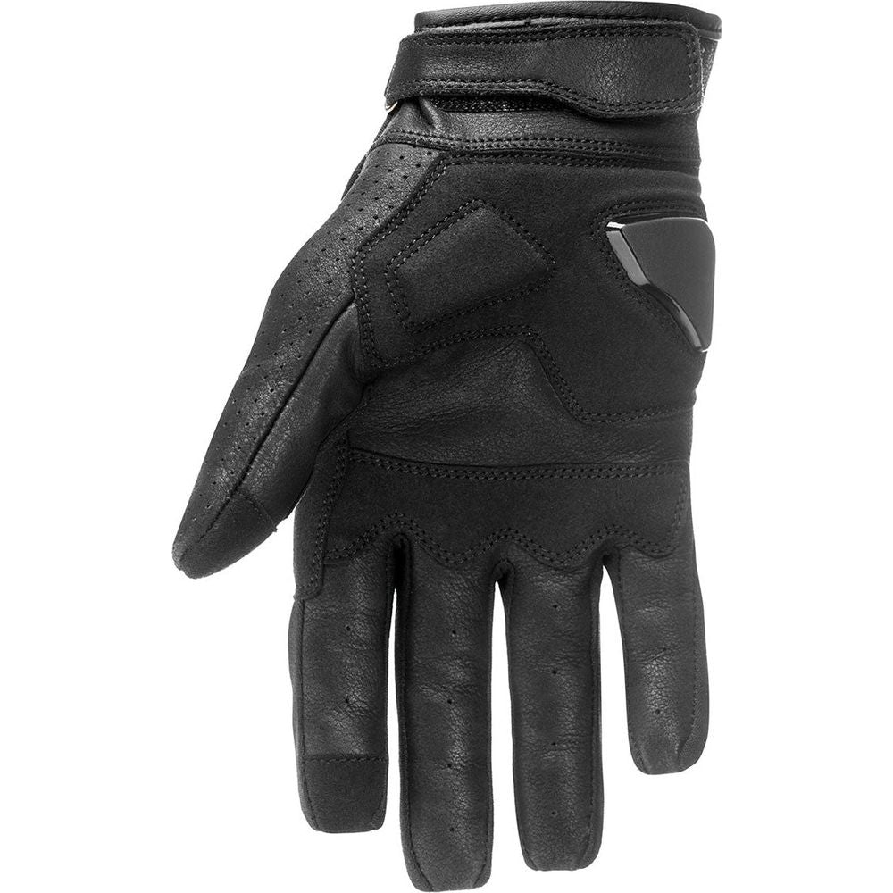 Pando Moto Onyx Summer Leather Gloves Black