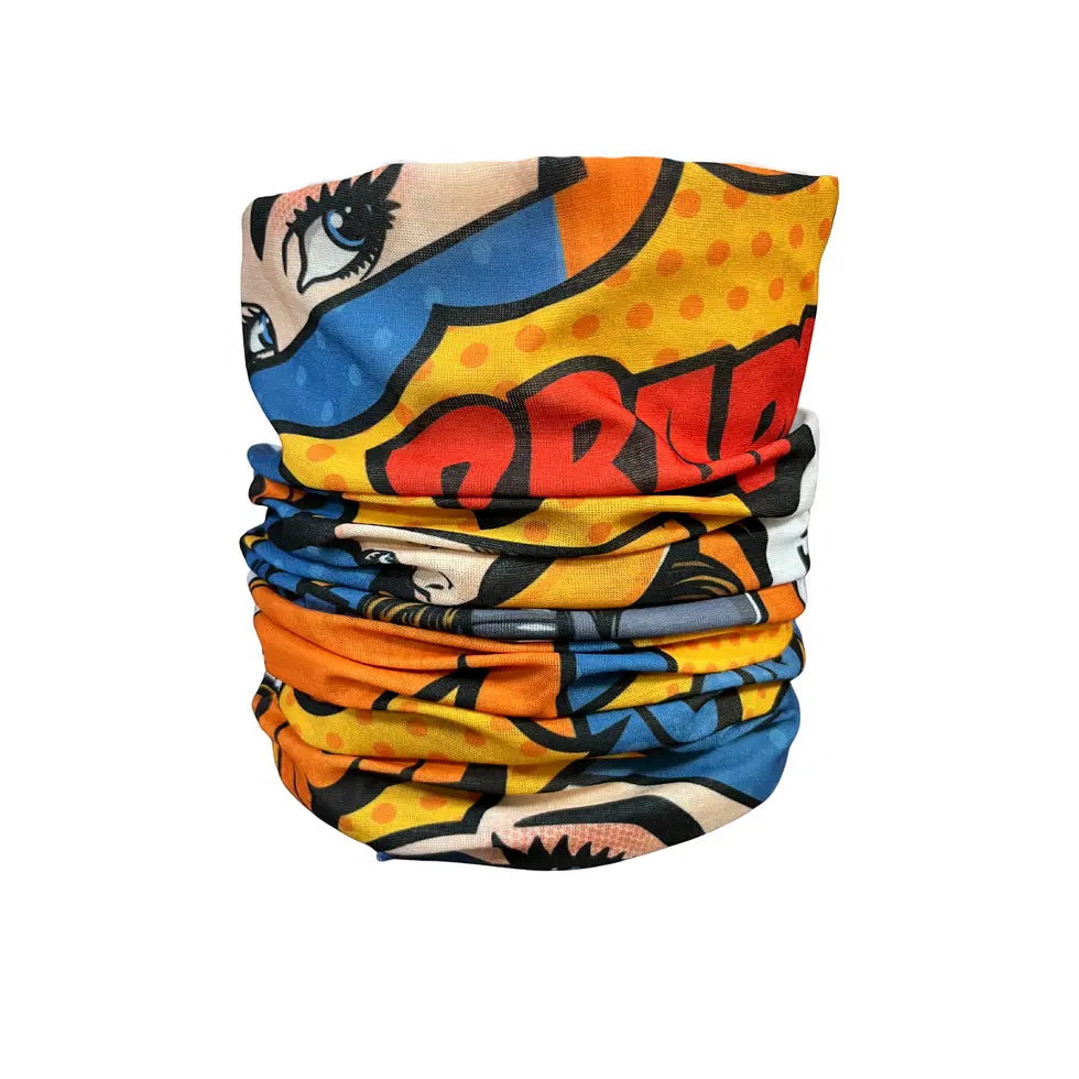 MotoGirl Ladies Neck Tube Pop Art FREE UK Delivery, FREE 365 Day Returns | Moto Central