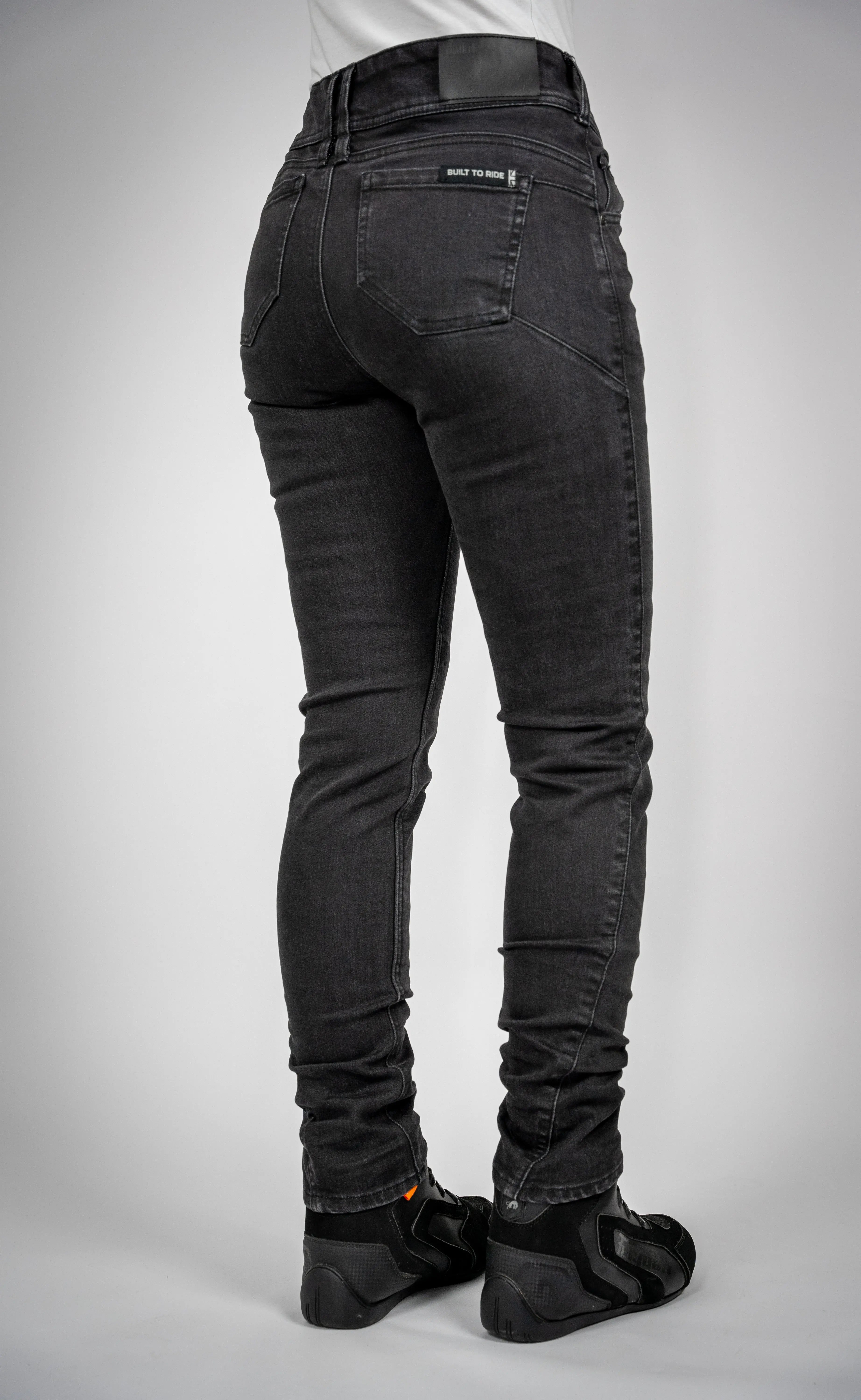 Bull-it Raven Ladies Slim Fit Denim Jeans Black  - FREE UK Shipping, FREE 365 Day Returns | Moto Central
