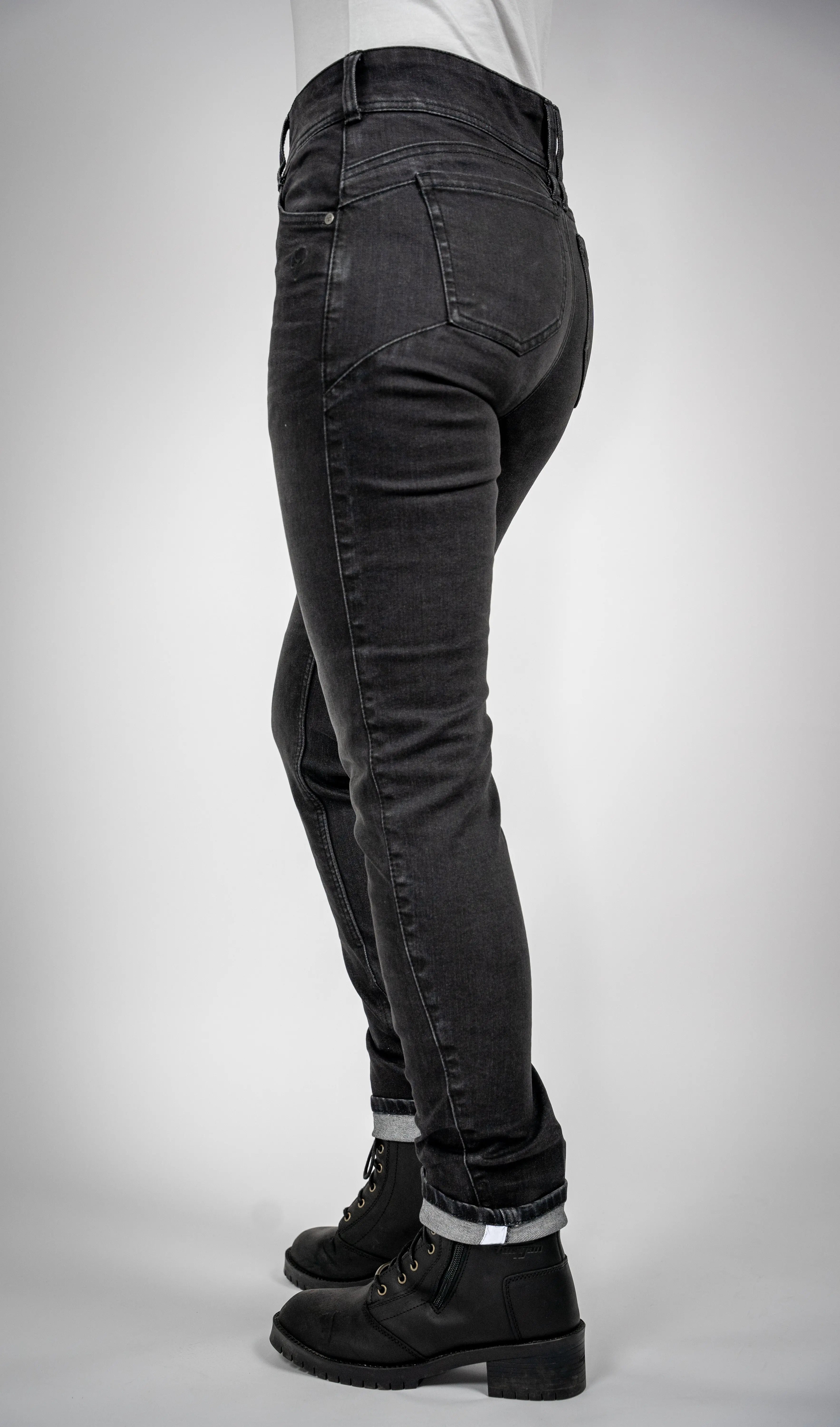 Bull-it Raven Ladies Straight Fit Denim Jeans Black  - FREE UK Shipping, FREE 365 Day Returns | Moto Central