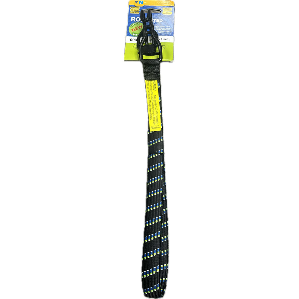 ROK All Purpose Heavy Duty Stretch Strap Black / Blue / Green / Reflective
