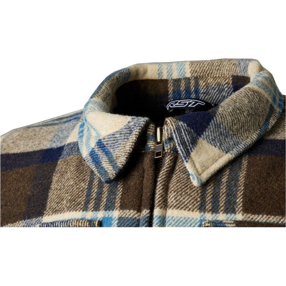 RST Brushed CE Textile Shirt Brown / Blue Check