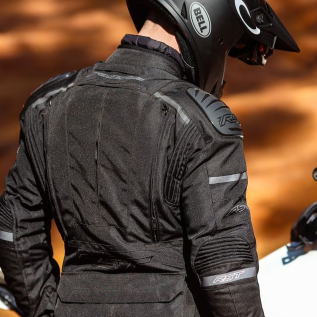 RST Adventure-X Motorrad Textiljacke, Schwarz, Größe XL, Mit Protektoren, Wasserabweisend