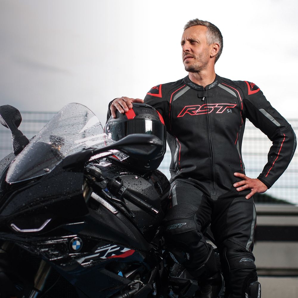 RST S1 CE Leather Suit Black/Grey/Red FREE Delivery, 365 Day Returns