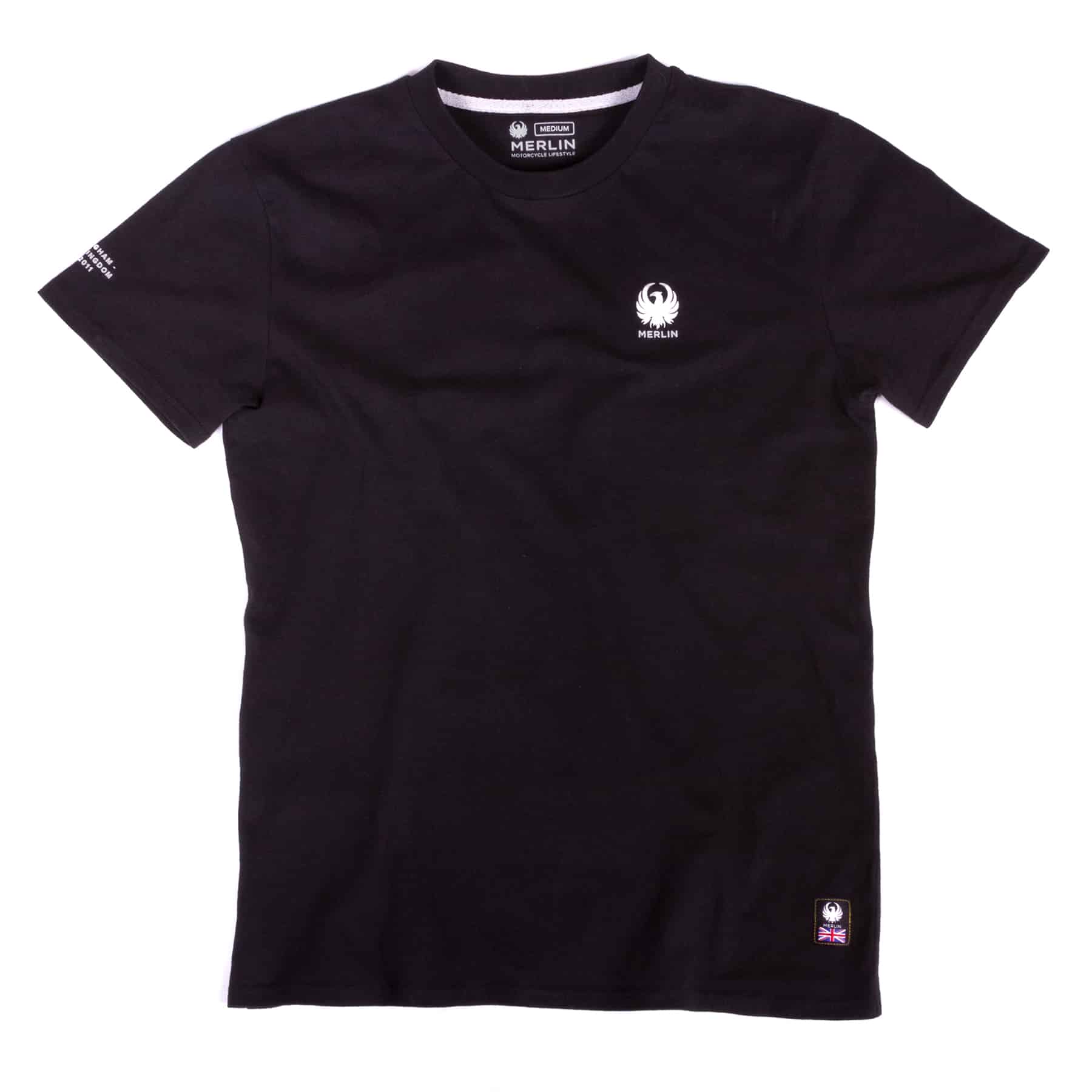 Merlin Radford Core Tee Black FREE UK Delivery, FREE 365 Day Returns | Moto Central