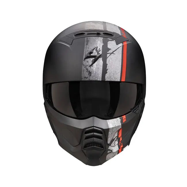 scorpion crash helmets uk Scorpion Exo-Combat 2 Lord Matt Black / Red