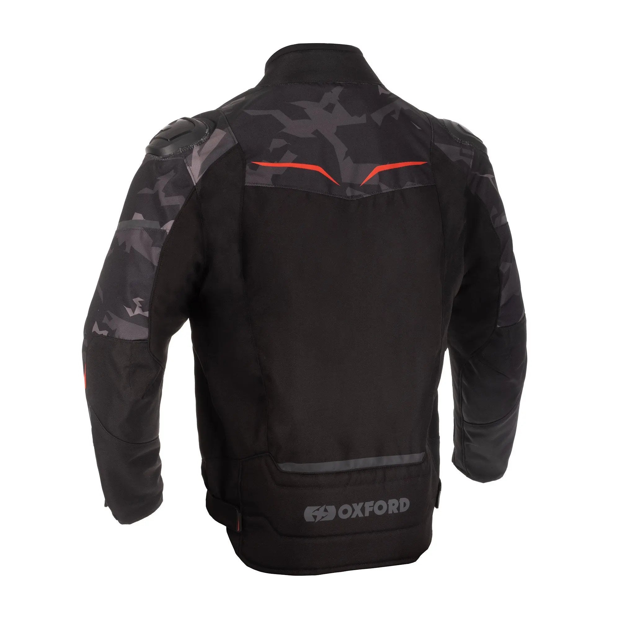 Oxford Omega 1.0 Dry2Dry Textile Jacket Black / Camo / Red  - FREE UK Shipping, FREE 365 Day Returns | Moto Central