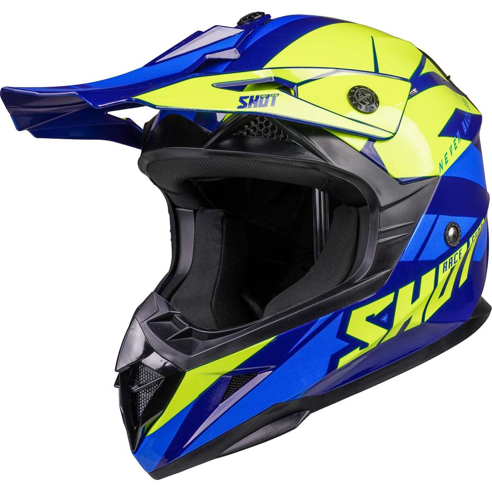 Shot Pulse MX Revenge Navy / Neon Yellow / Glossy Blue