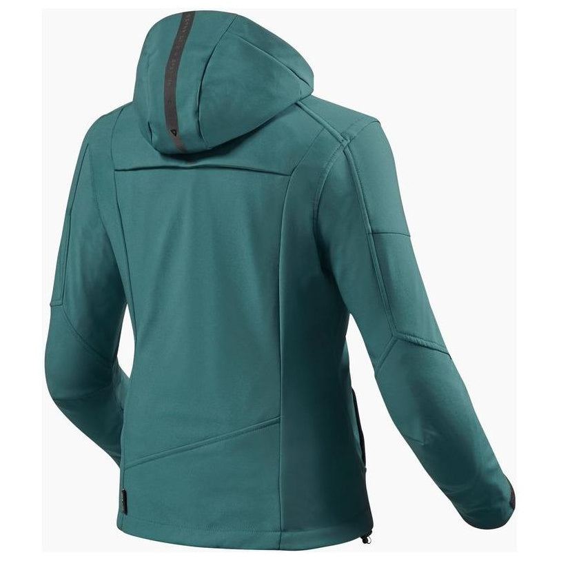 Revit Afterburn H2O Ladies Textile Jacket Dark Green dark green ladies jacket rear view