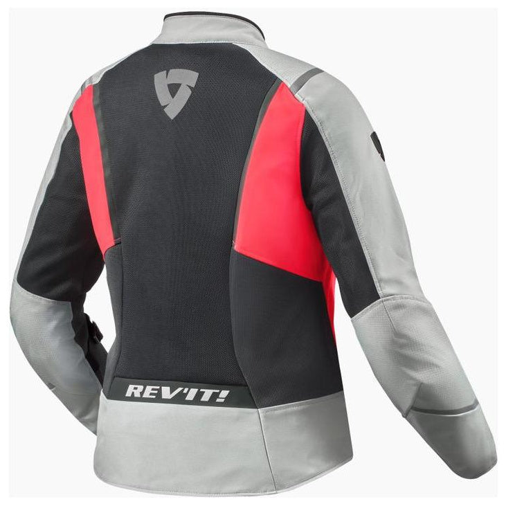 Revit Airwave 4 Ladies Textile Jacket Grey / Pink grey and pink ladies textile jacket rear view