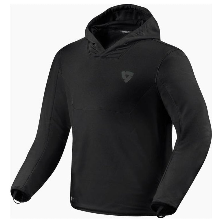 Revit Andon Protective Hoodie Black jacket front view on a white background