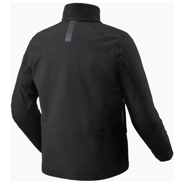Revit Arbor H2O Textile Jacket Black jacket rear view on a white background