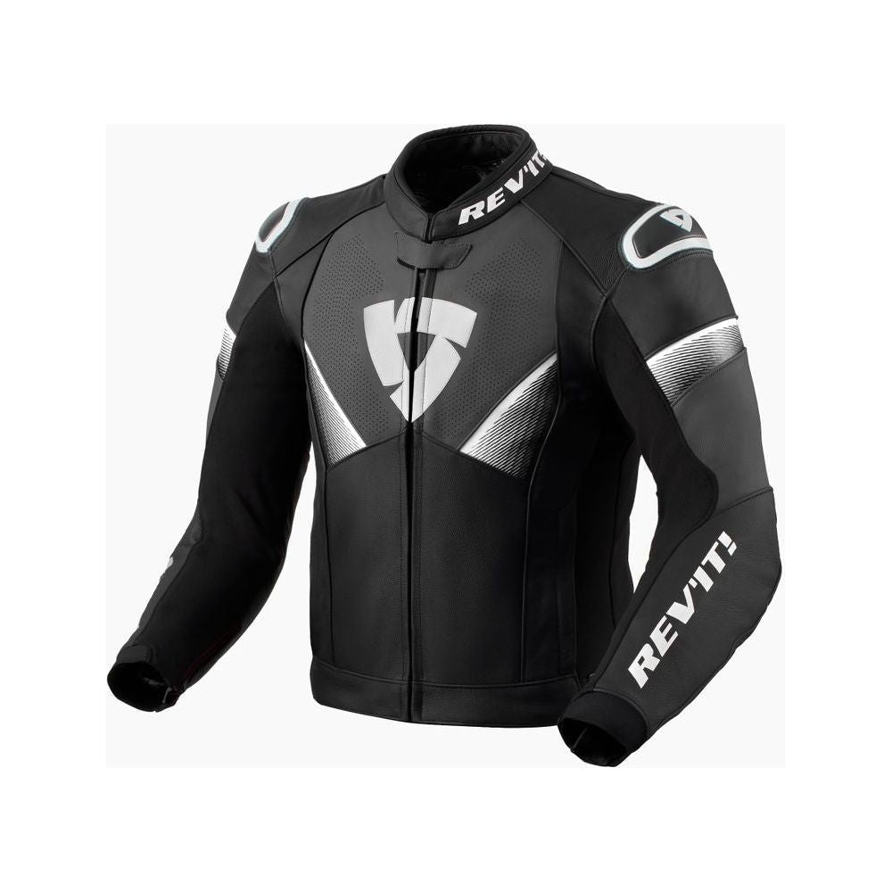 Revit Argon 2 Leather Jacket Black / White