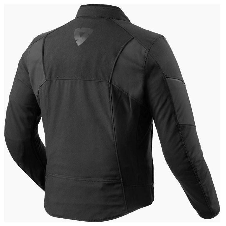 Revit Catalyst H2O Textile Jacket Black jacket rear view on a white background