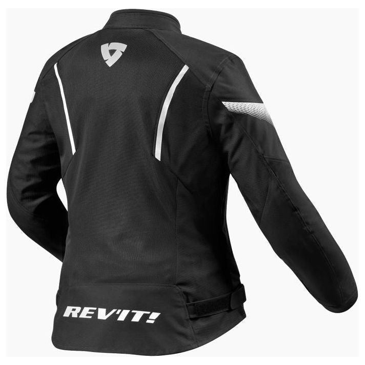 Revit Control Air H2O Ladies Textile Jacket Black / White - rear view
