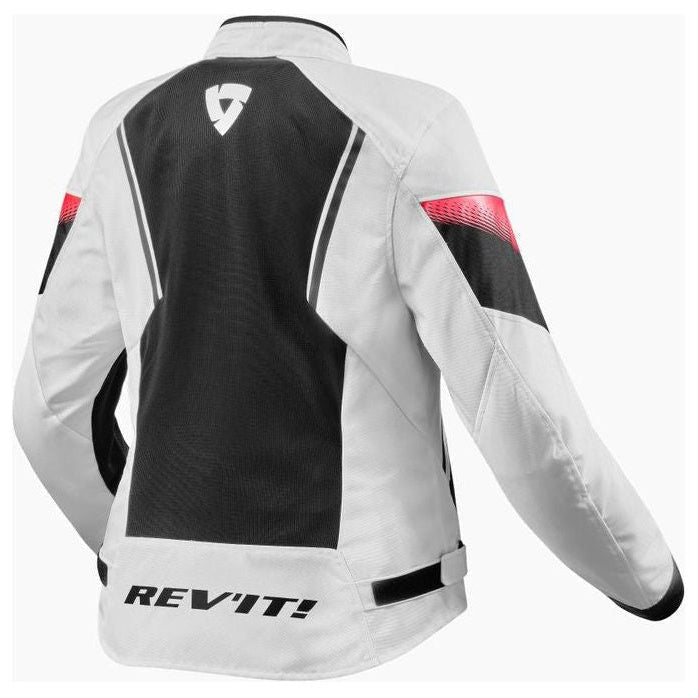 Revit Control Air H2O Ladies Textile Jacket White / Black - rear view