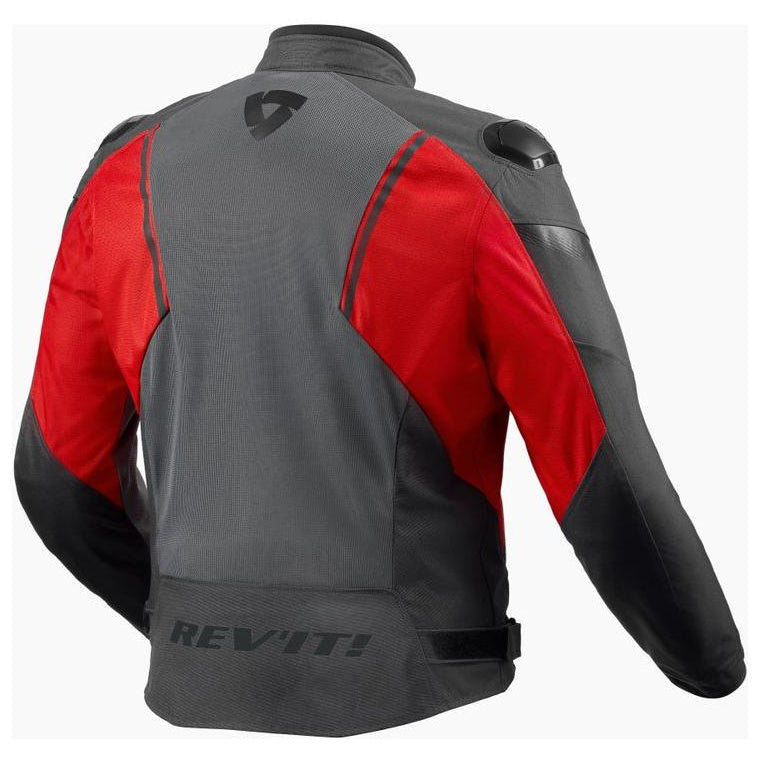 Revit Control Air H2O Textile Jacket Grey / Red - rear view