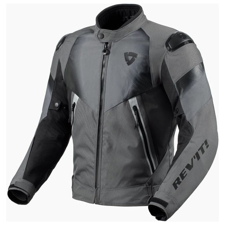 Revit Control H2O Textile Jacket Grey / Black - front view