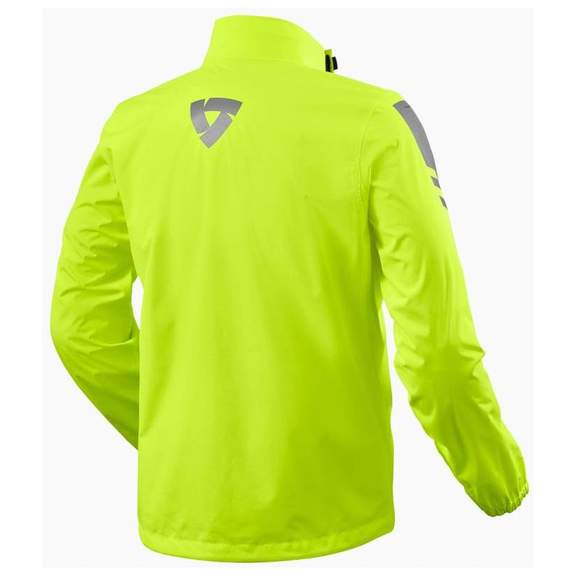 Revit Cyclone 4 H2O Rain Over Jacket Neon Yellow - rear view