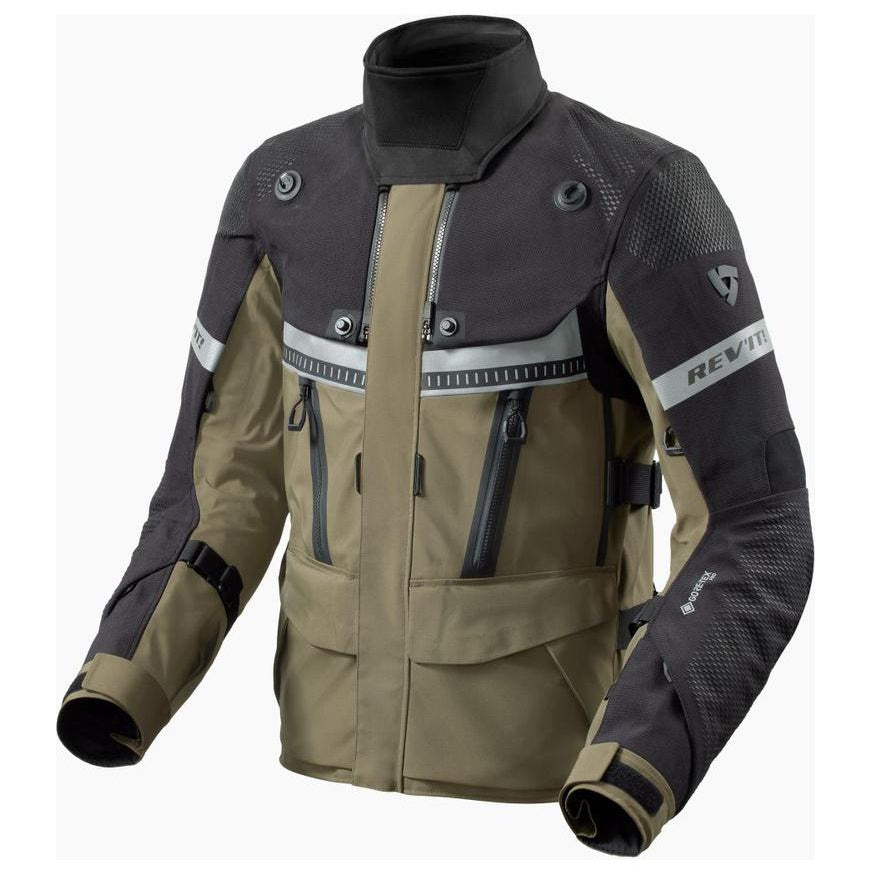 Revit Dominator 3 Gore-Tex Jacket Black / Dark Green - front view