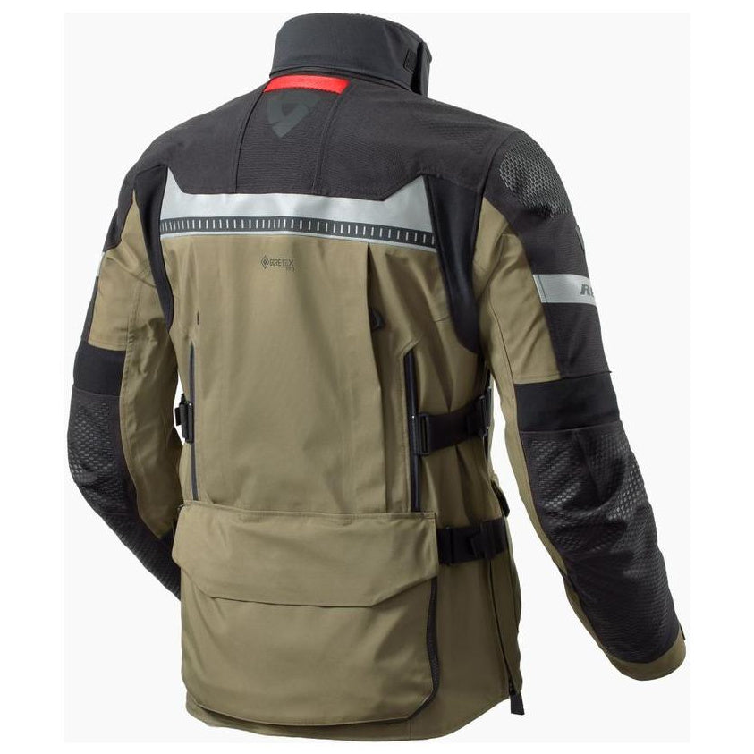 Revit Dominator 3 Gore-Tex Jacket Black / Dark Green - rear view