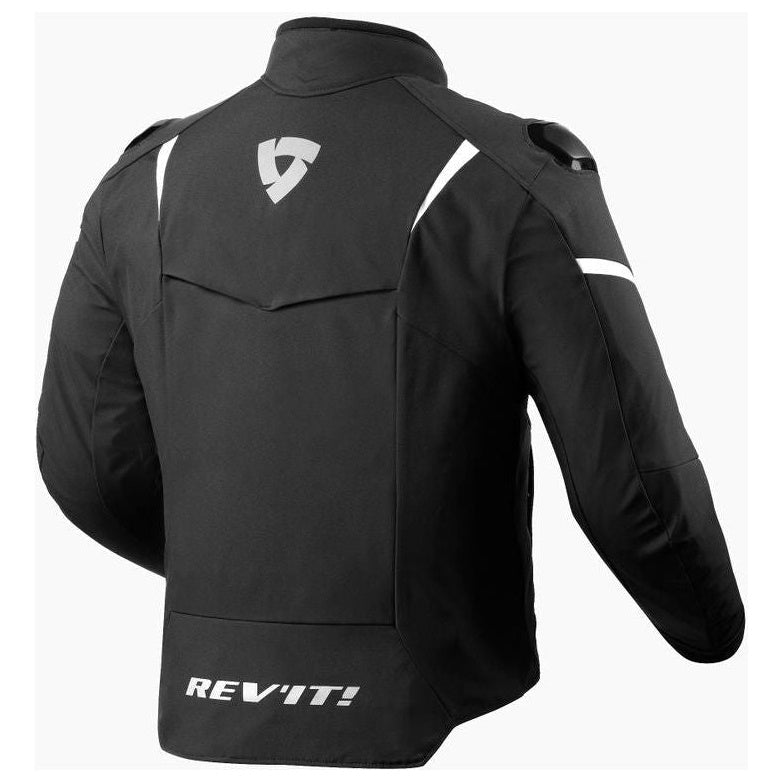 Revit Hyperspeed 2 H2O Textile Jacket Black / White - rear view