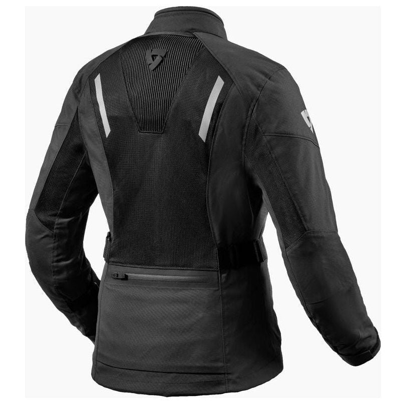 Revit Levante 2 H2O Ladies Textile Jacket Black - rear view