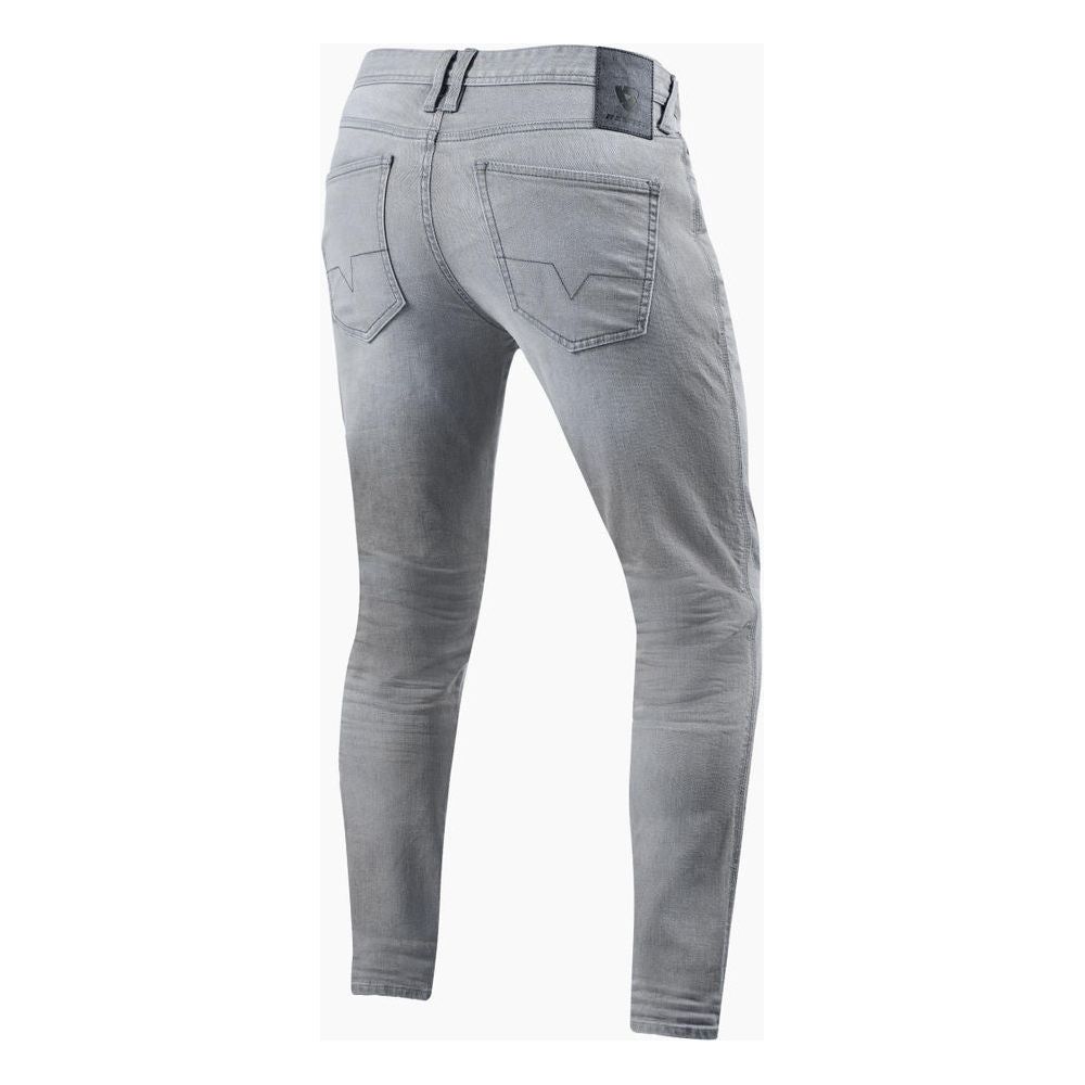 Revit Piston 2 Skinny Fit Denim Jeans Light Grey Used