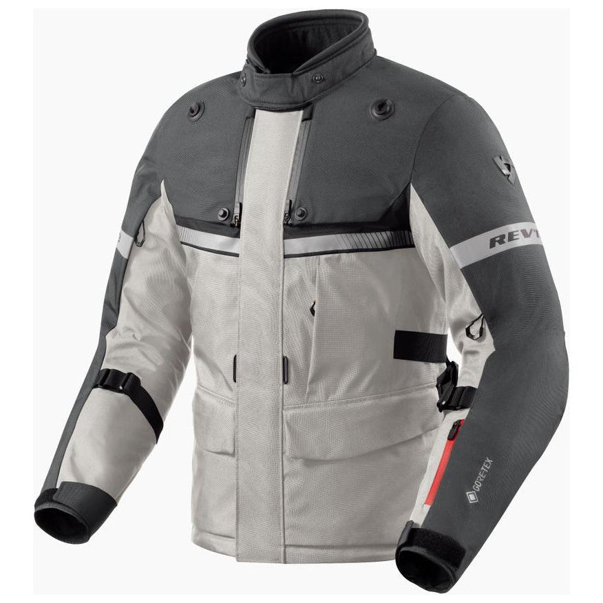 Revit Poseidon 3 Gore-Tex Jacket Silver / Anthracite - front view