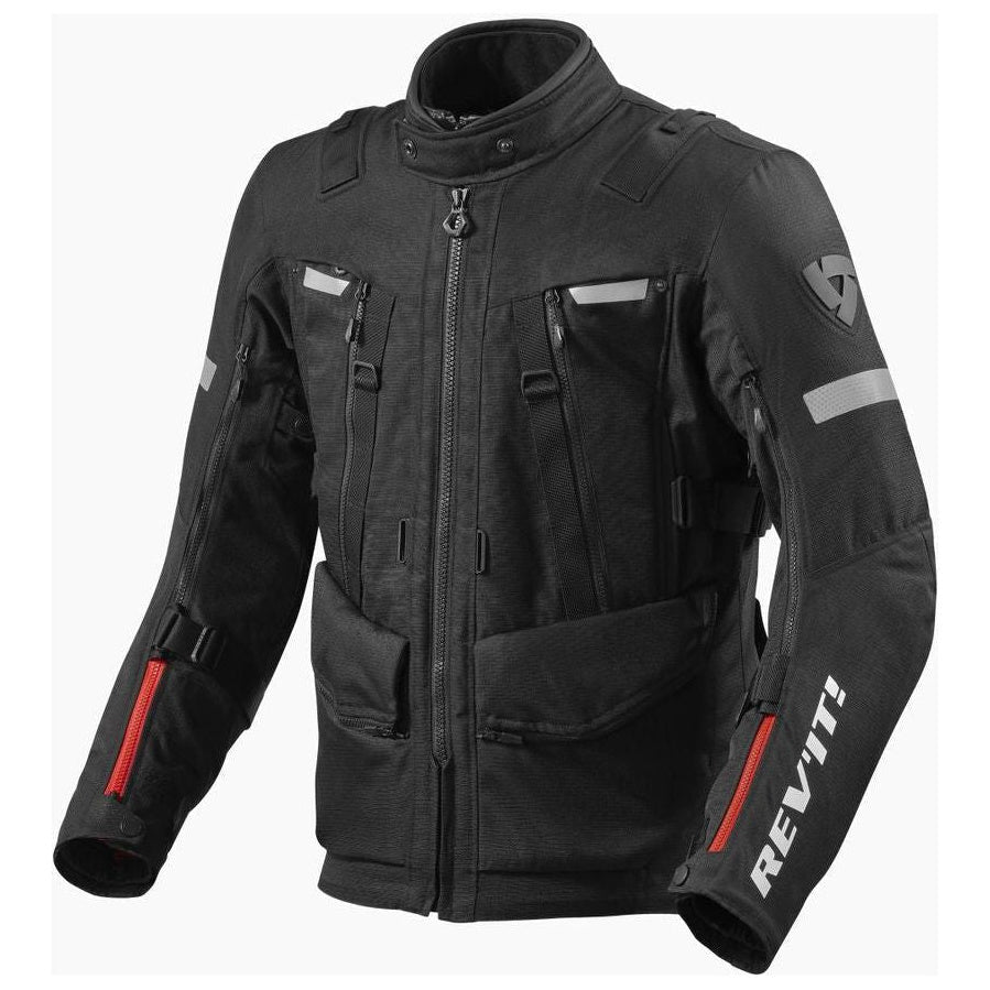 Revit Sand 4 H2O Textile Jacket Black - front view