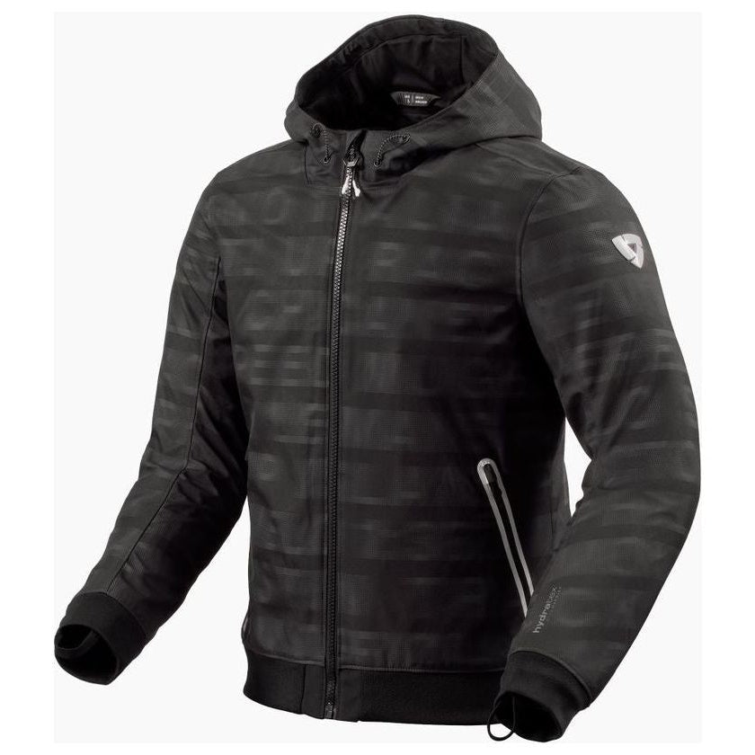 Revit Saros Wind Barrier Textile Jacket Black / Anthracite - front view