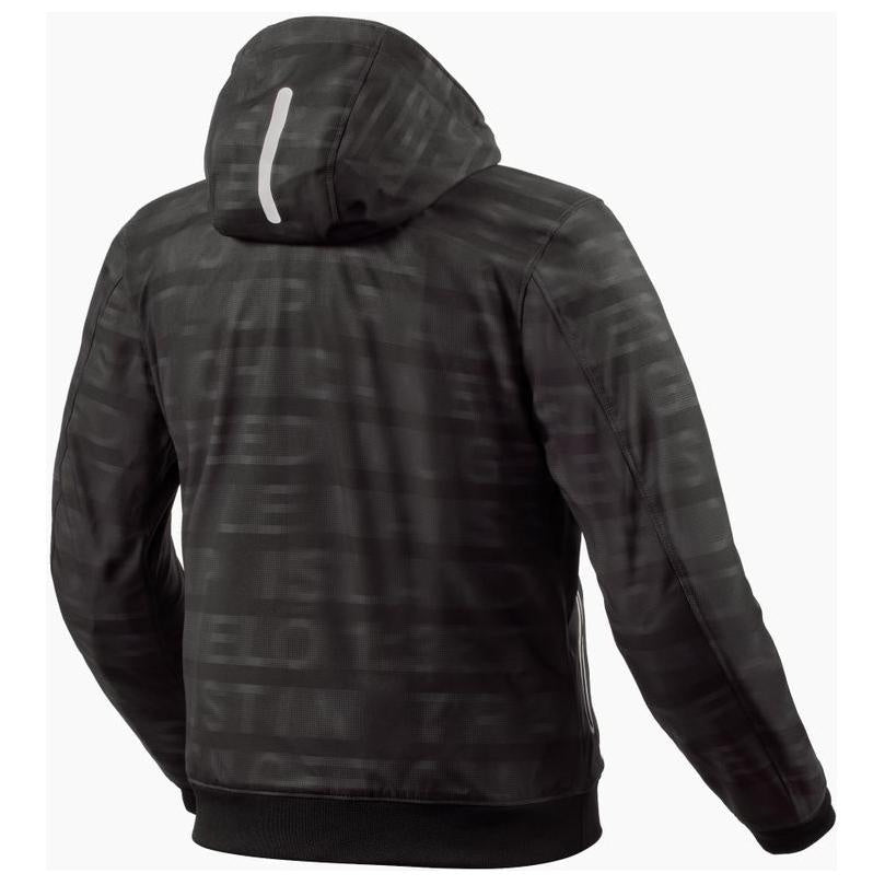 Revit Saros Wind Barrier Textile Jacket Black / Anthracite - rear view