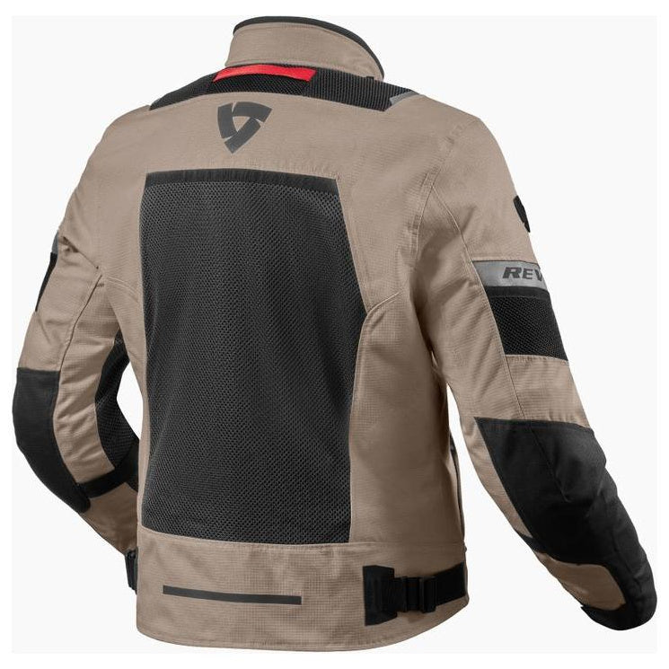 Revit Tornado 4 H2O Textile Jacket Sand / Black, rear view