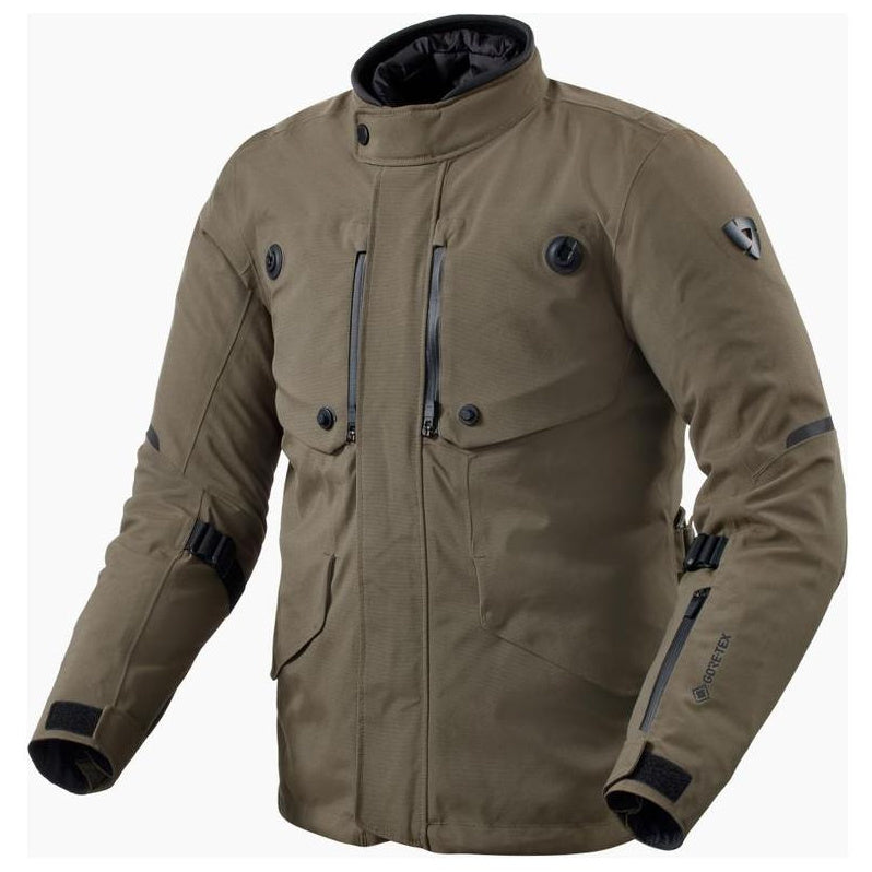 Revit Trench 2 Gore-Tex Jacket Black / Olive, front view