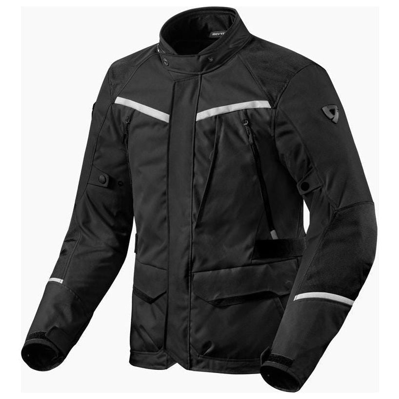 Revit Voltiac 3 H2O Textile Jacket Black / Silver, front view