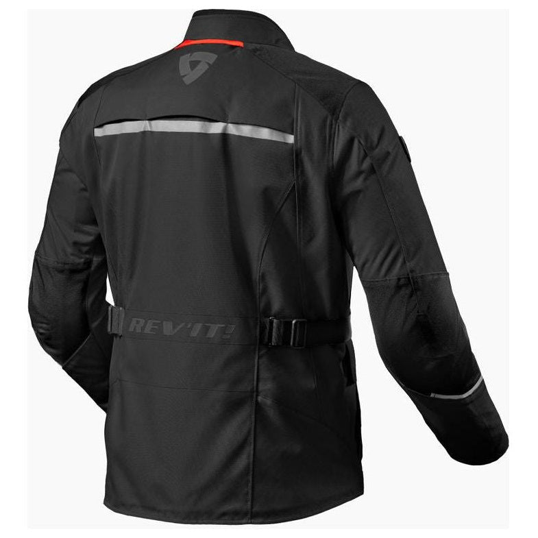 Revit Voltiac 3 H2O Textile Jacket Black / Silver, rear view