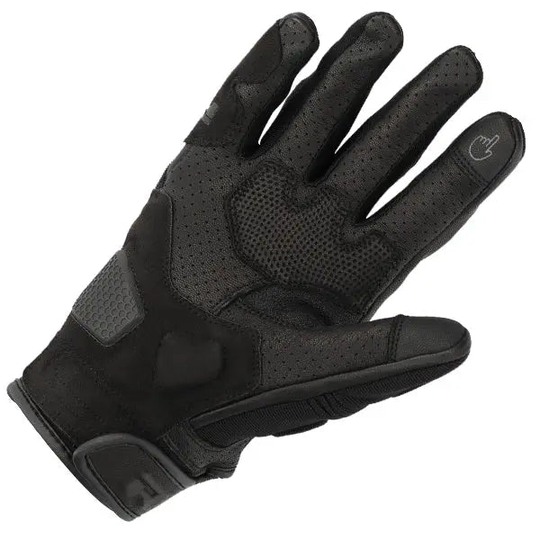 Richa Stradale Summer Mesh Gloves Black / White / Red  - FREE UK Shipping, FREE 365 Day Returns | Moto Central