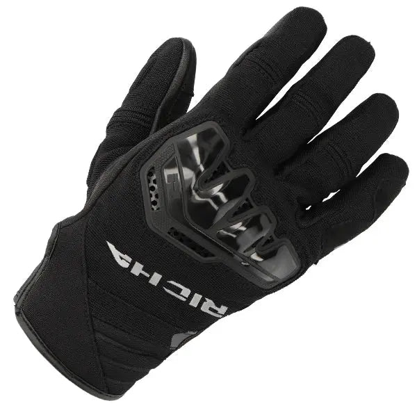 Richa Stradale Summer Mesh Gloves Black  - FREE UK Shipping, FREE 365 Day Returns | Moto Central