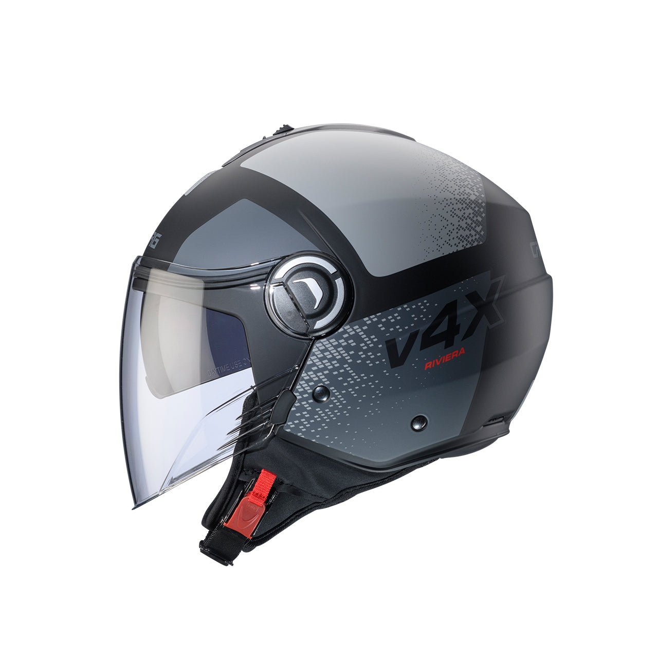 Caberg Riviera V4X Alpha Matt Black / Anthracite / Grey