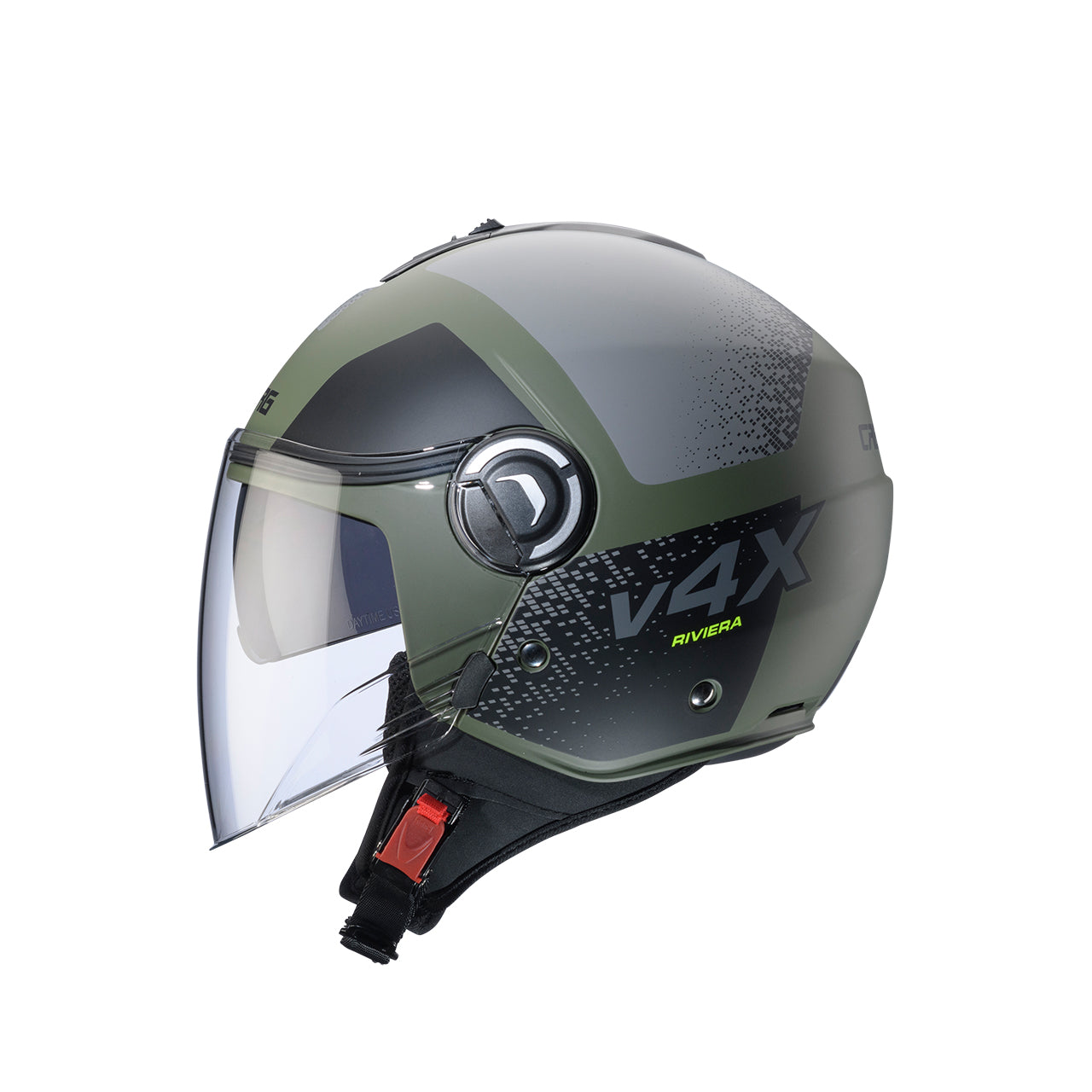 Caberg Riviera V4X Alpha Matt Military Green / Black / Grey