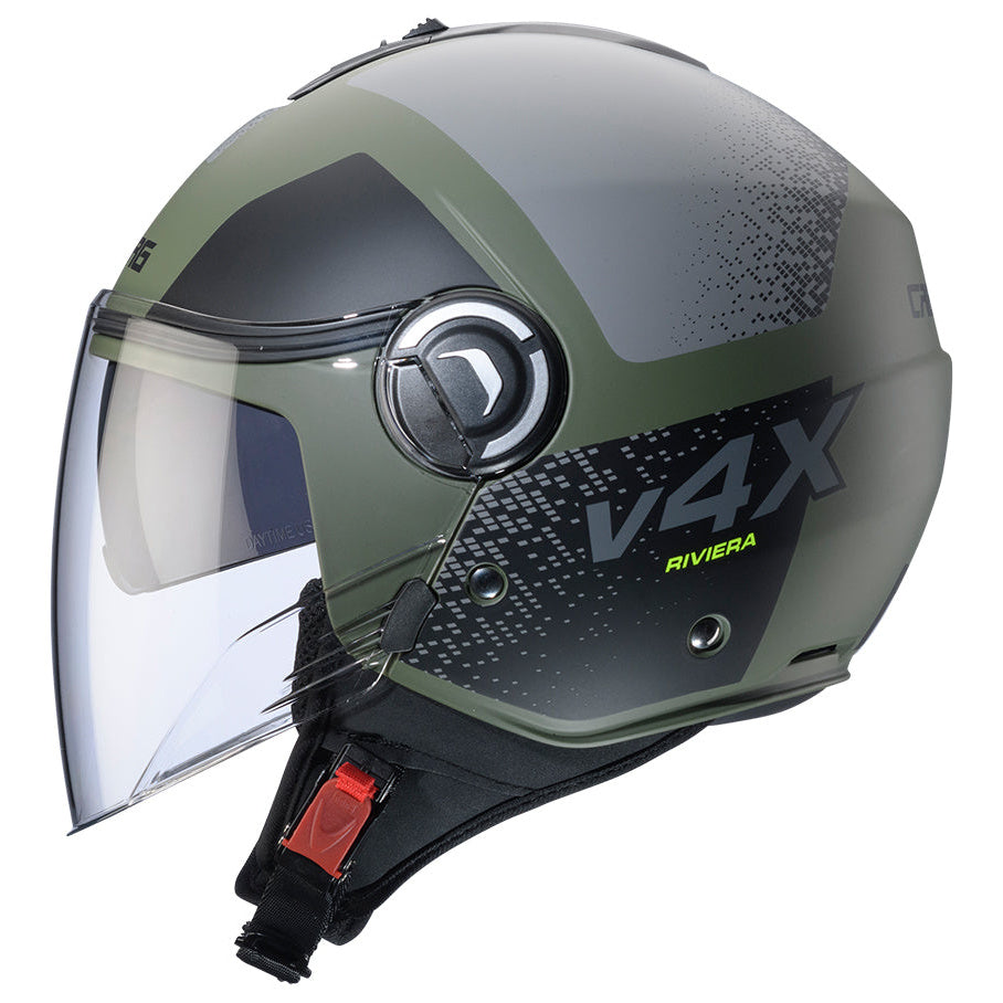Caberg Riviera V4X Alpha Matt Military Green / Black / Grey - alternate product view