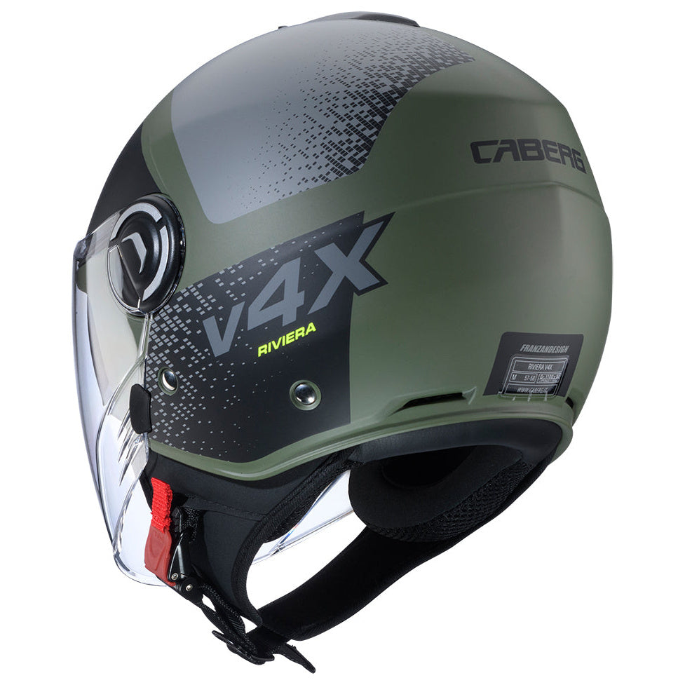 Caberg Riviera V4X Alpha Matt Military Green / Black / Grey - additional product view