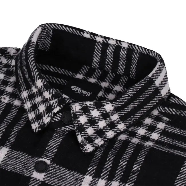 Roeg Blaze Flannel Shirt Black FREE UK Delivery, FREE 365 Day Returns | Moto Central