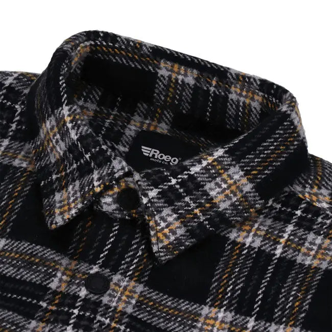 Roeg Blaze Flannel Shirt Grey FREE UK Delivery, FREE 365 Day Returns | Moto Central