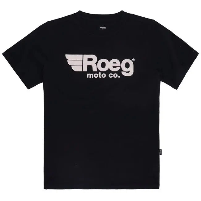 Roeg Logo T-Shirt Black FREE UK Delivery, FREE 365 Day Returns | Moto Central