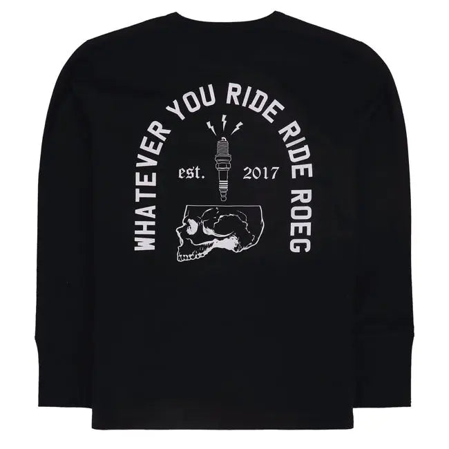 Roeg Ricky Skull Jersey Black FREE UK Delivery, FREE 365 Day Returns | Moto Central