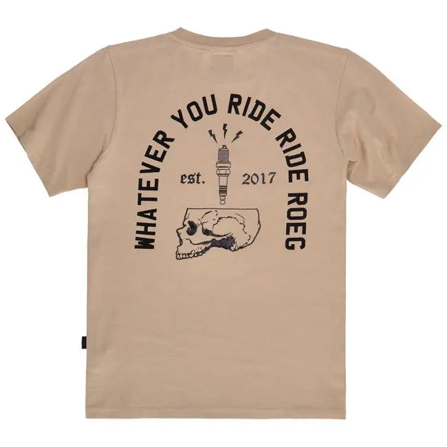Roeg Spark T-Shirt Sand FREE UK Delivery, FREE 365 Day Returns | Moto Central