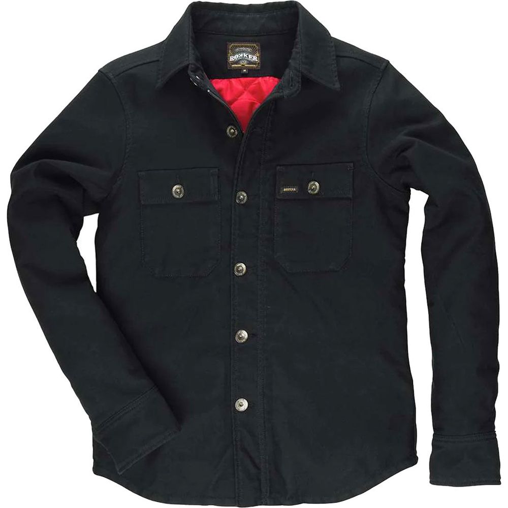 Rokker Black Jack Thermal Lined Rider Shirt Black