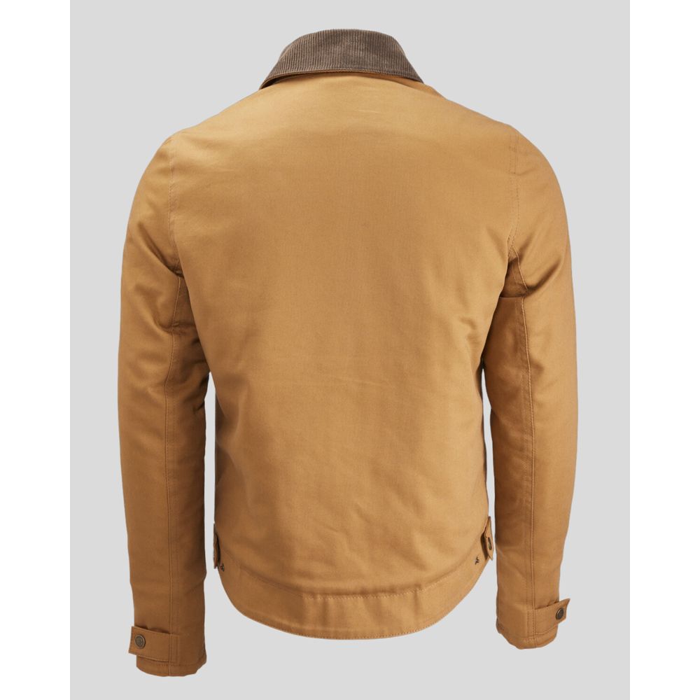 Rokker Canvas Textile Jacket Tobacco Brown
