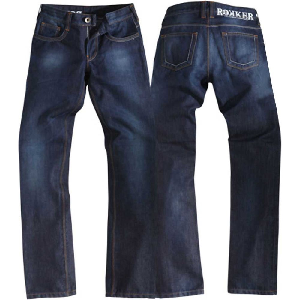 Rokker Revolution Stretch Ladies Denim Jeans Blue
